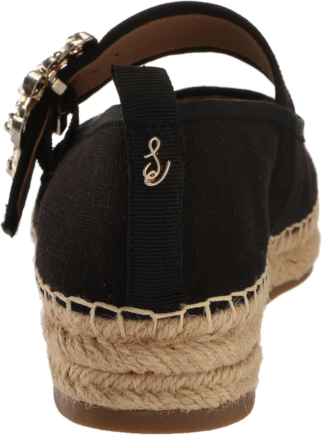 imageSam Edelman Womens Maddy Mary Jane FlatBlack Linen