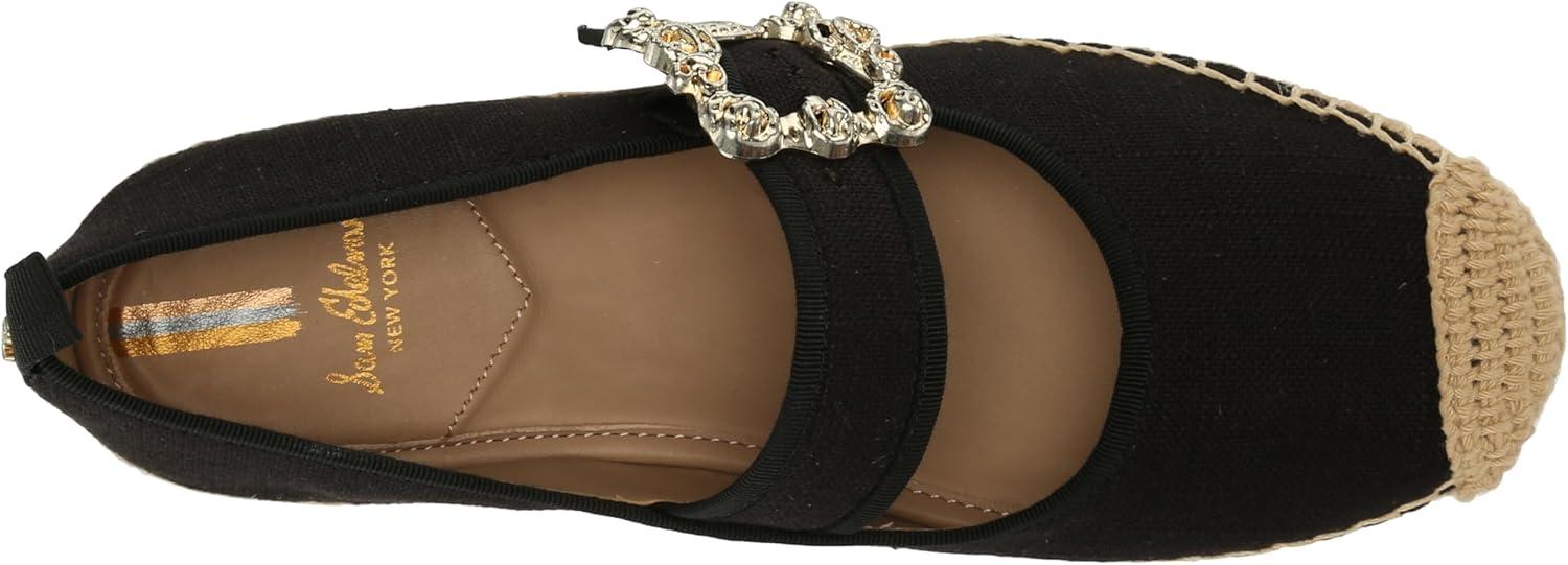imageSam Edelman Womens Maddy Mary Jane FlatBlack Linen