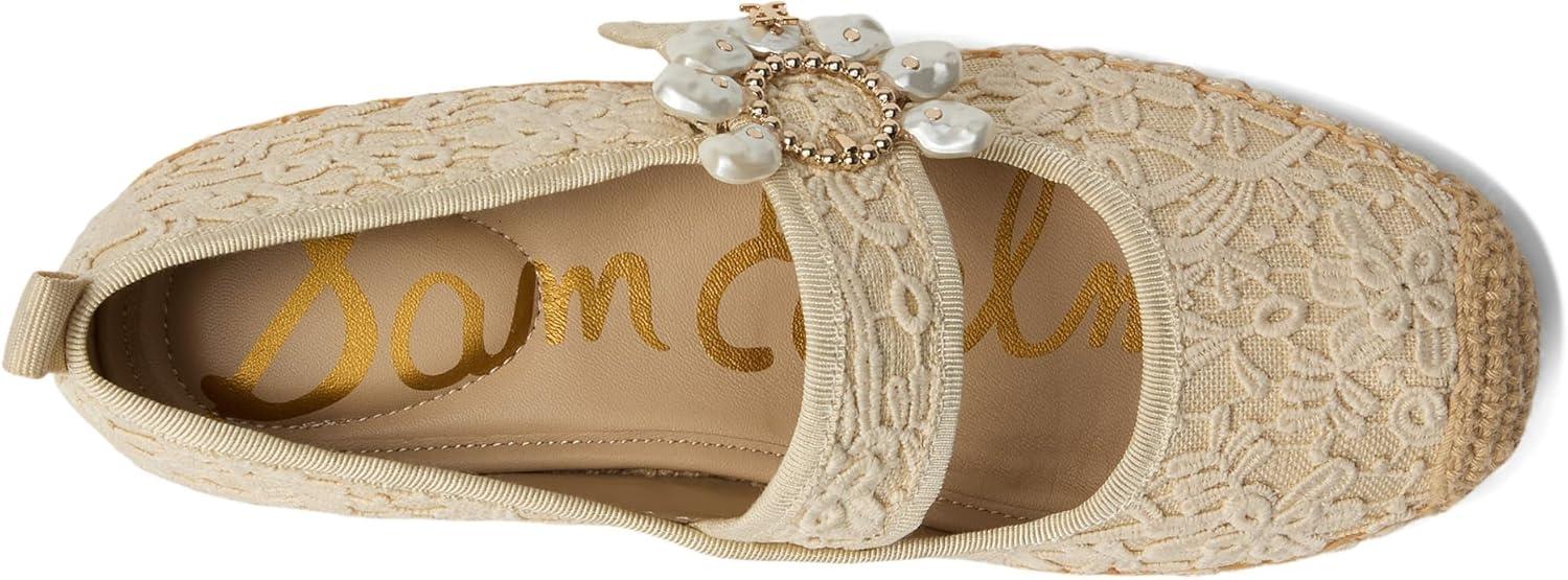 imageSam Edelman Womens Maddy Mary Jane FlatIvoryNatural Lace