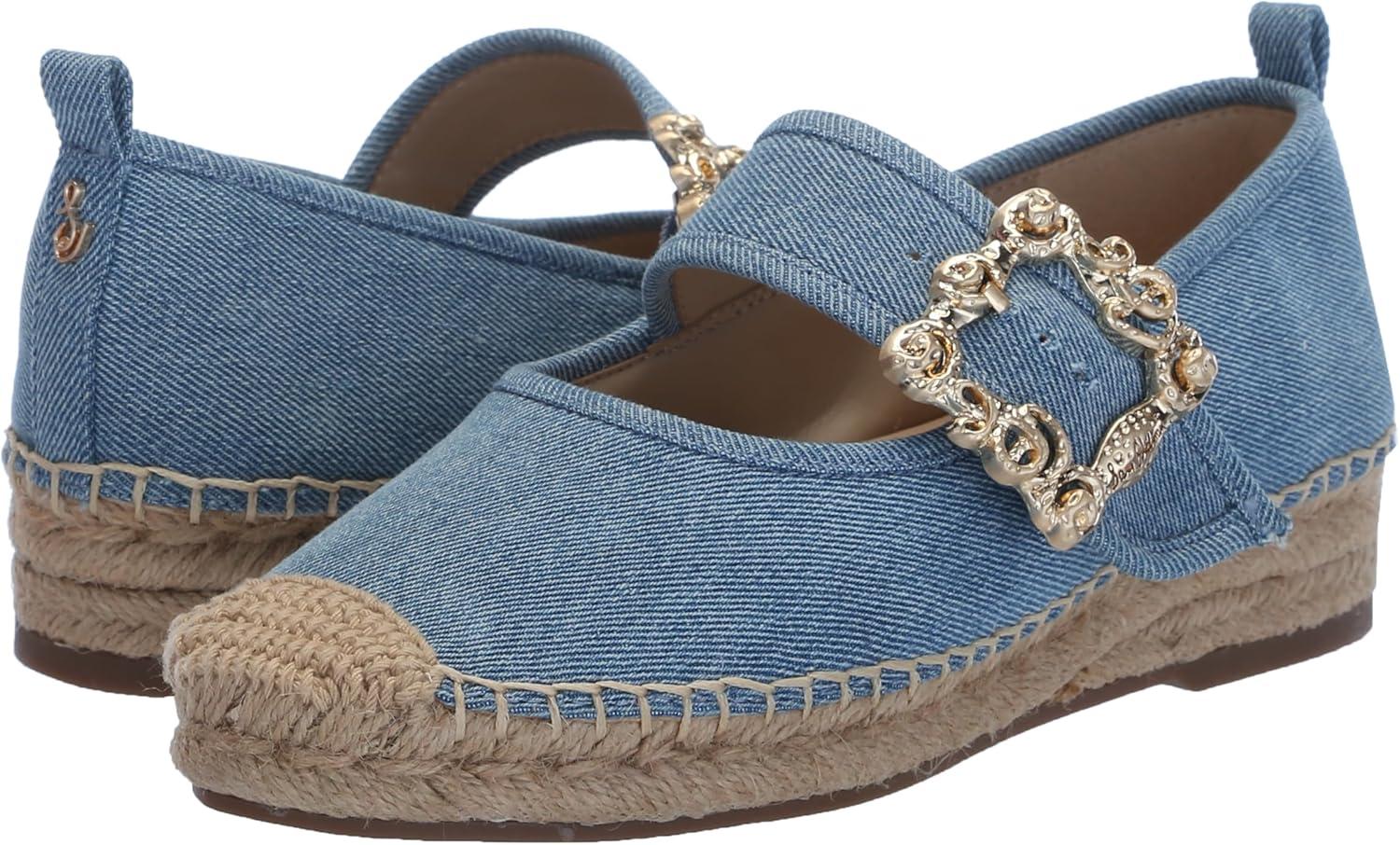 imageSam Edelman Womens Maddy Mary Jane FlatMontrose Blue