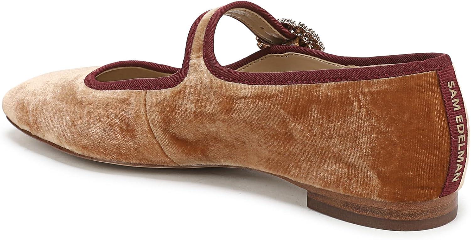 imageSam Edelman Womens Michaela Glow Mary Jane FlatHarvest Brown
