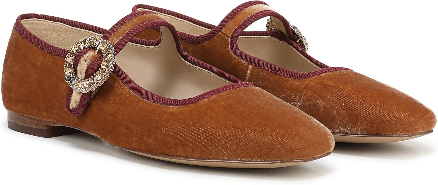 imageSam Edelman Womens Michaela Glow Mary Jane FlatHarvest Brown