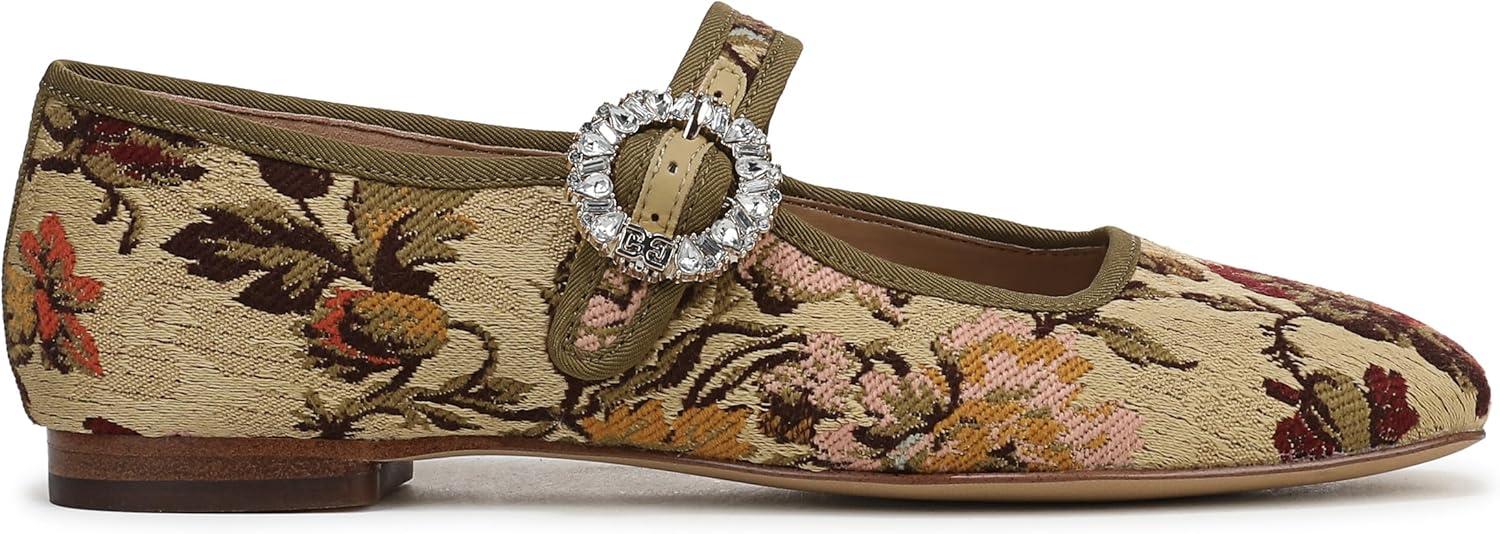 imageSam Edelman Womens Michaela Glow Mary Jane FlatNatural Floral Multi