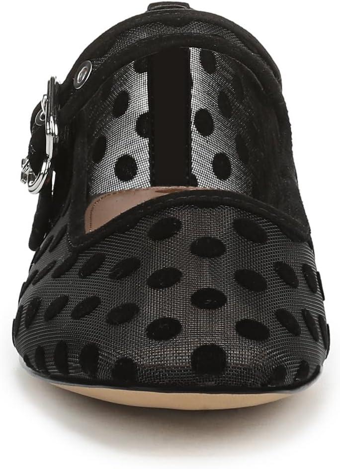 imageSam Edelman Womens Michaela Mary Jane FlatBlack Polka Dot Mesh
