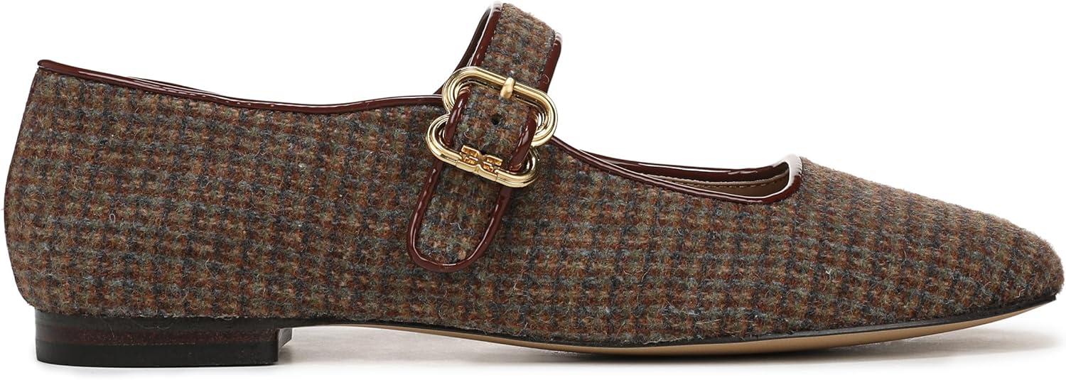 imageSam Edelman Womens Michaela Mary Jane FlatBrown Plaid Multi