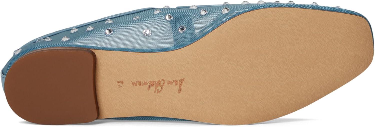imageSam Edelman Womens Michaela Mary Jane FlatCoastal Blue Glitz Mesh