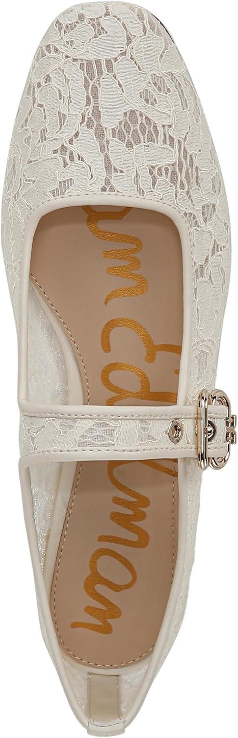 imageSam Edelman Womens Michaela Mary Jane FlatIvory Lace