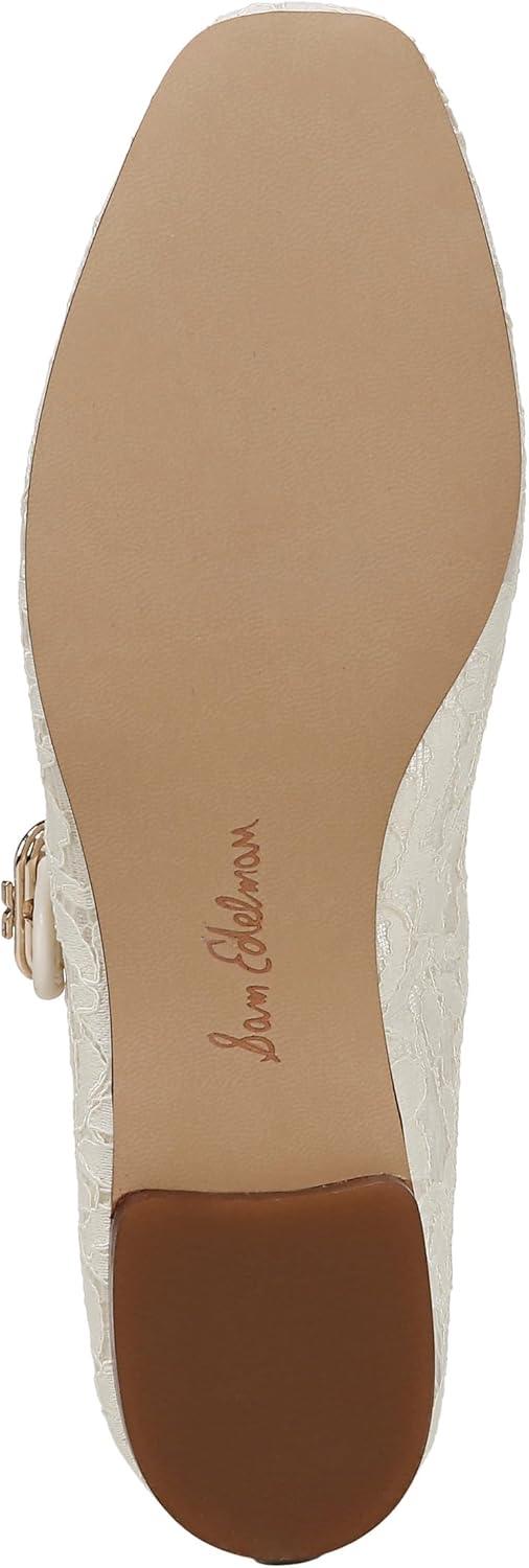 imageSam Edelman Womens Michaela Mary Jane FlatIvory Lace