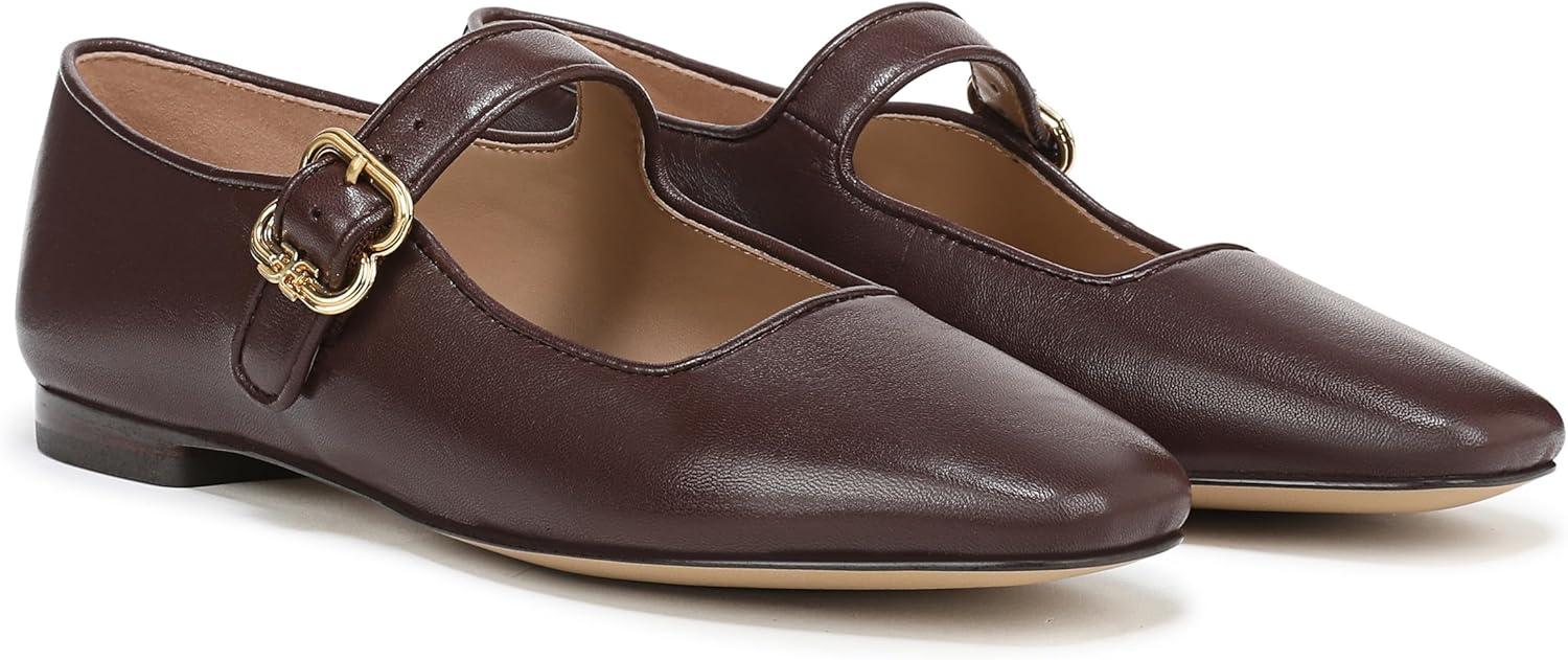 imageSam Edelman Womens Michaela Mary Jane FlatSpiced Pecan