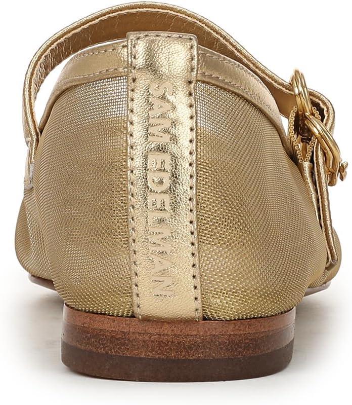 imageSam Edelman Womens Miranda Mary Jane FlatAmber Gold