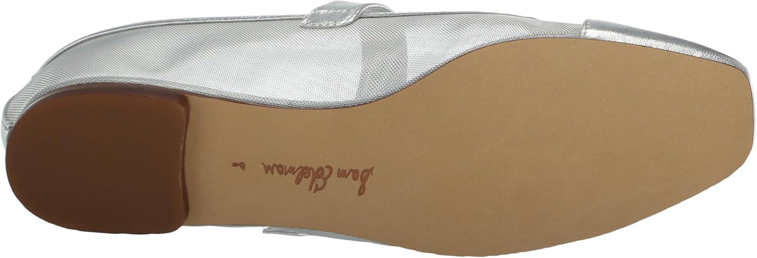 imageSam Edelman Womens Miranda Mary Jane FlatSoft Silver