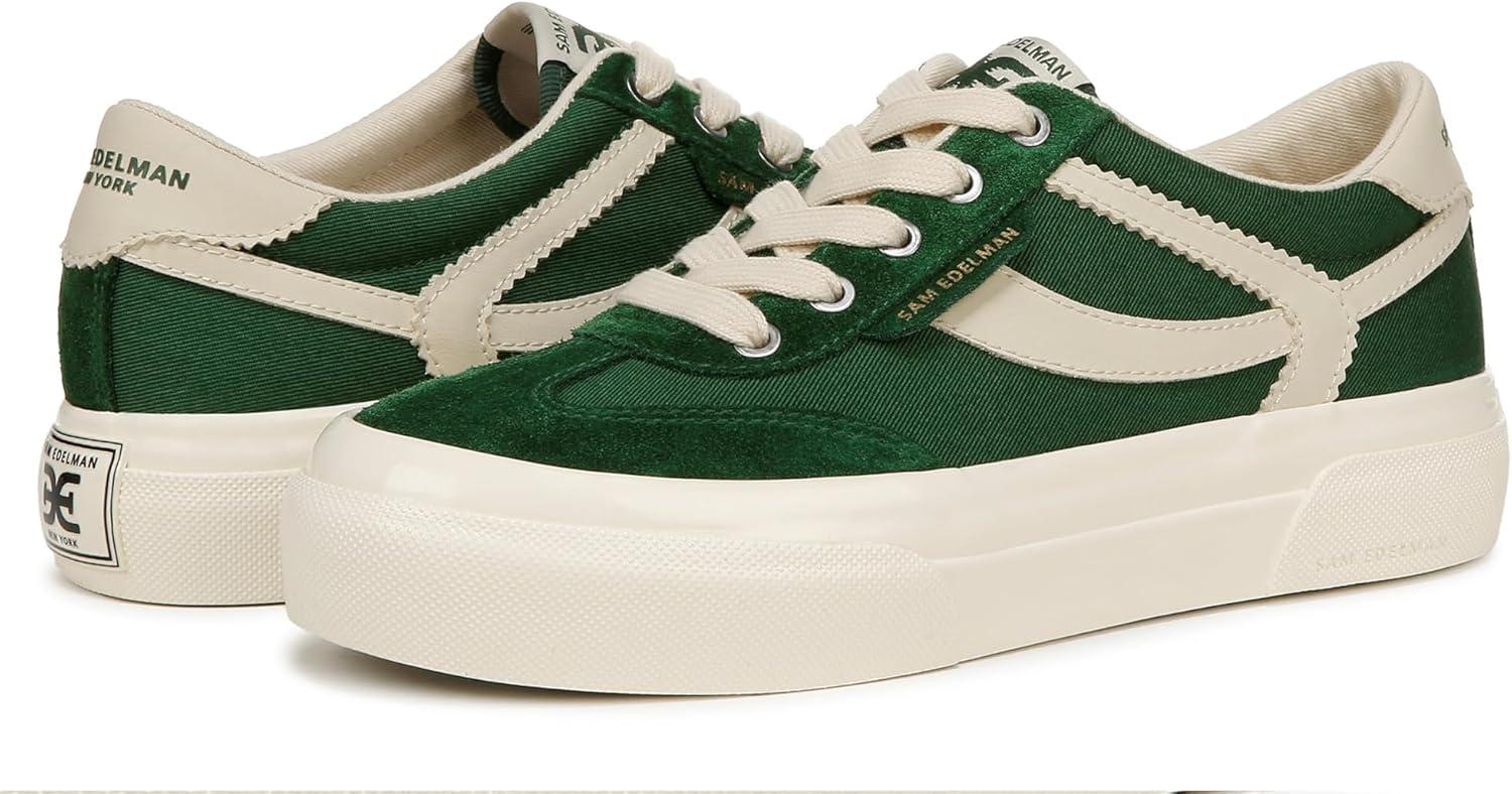 imageSam Edelman Womens Simone SneakerBright PineAntique White