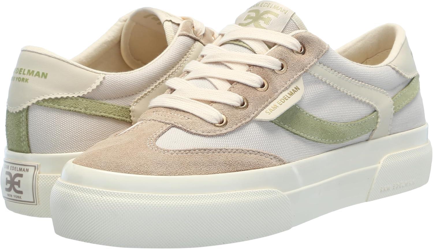 imageSam Edelman Womens Simone SneakerLight OatWashed WasabiCream