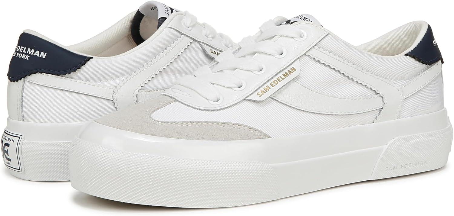 imageSam Edelman Womens Simone SneakerWhiteIce GreyAtlantic Blue