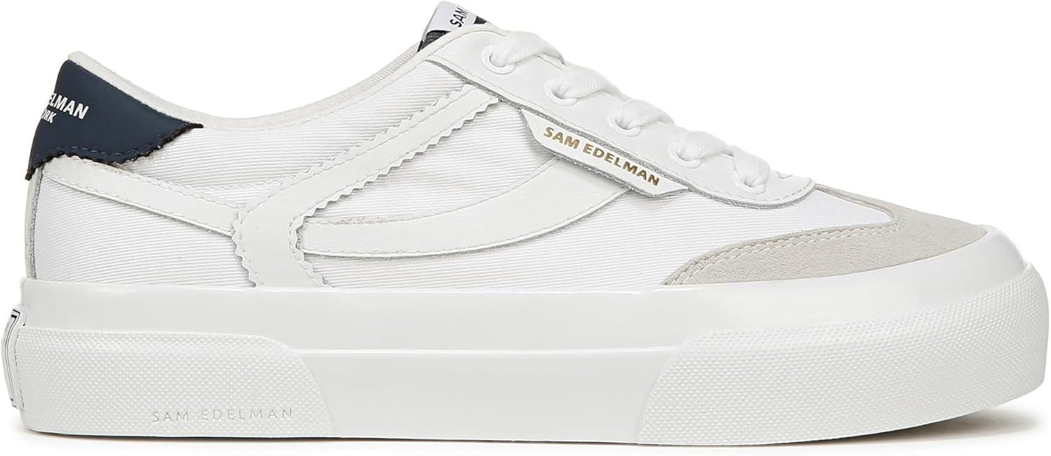 imageSam Edelman Womens Simone SneakerWhiteIce GreyAtlantic Blue