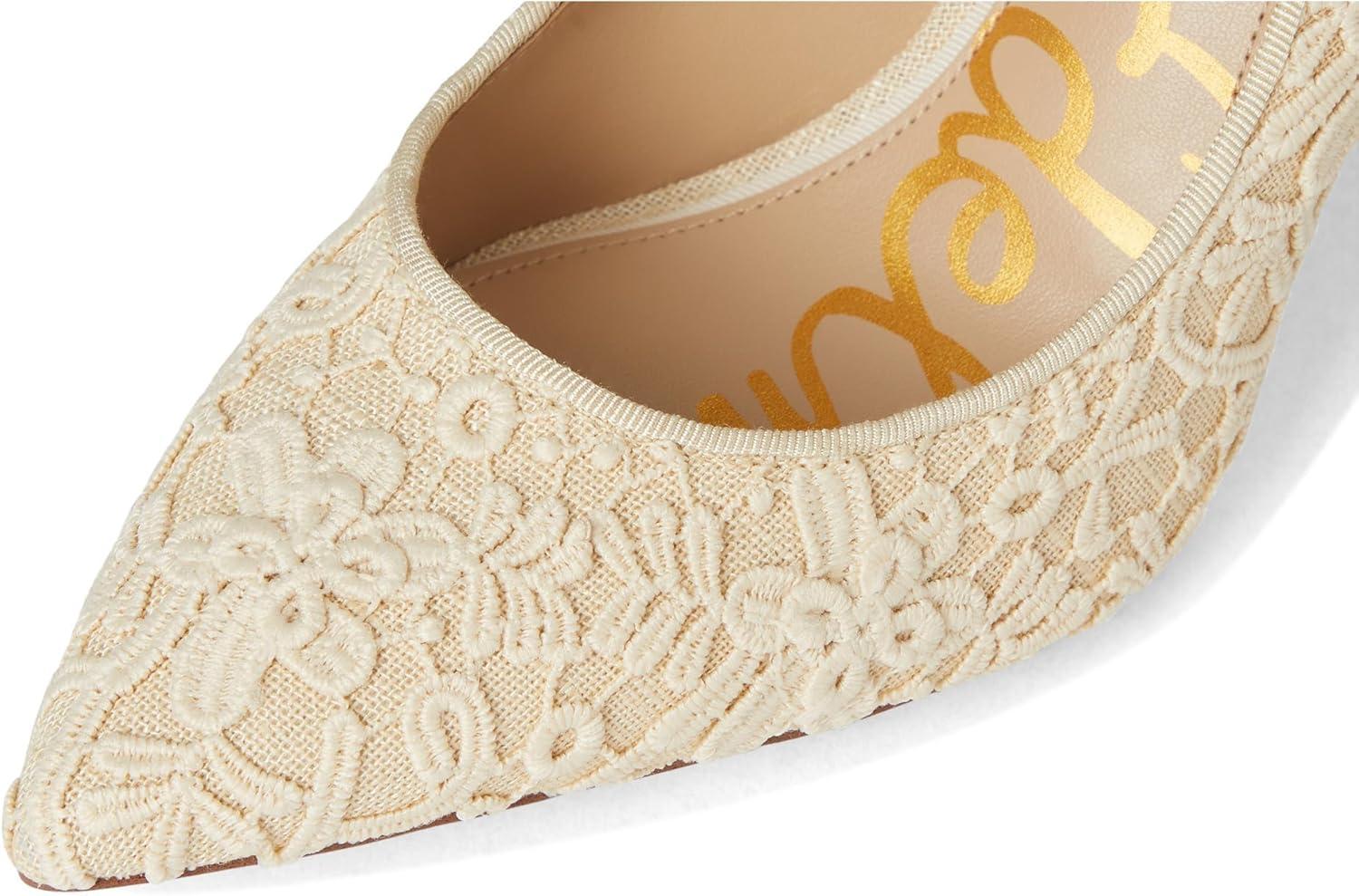 imageSam Edelman womens Hazel PumpIvoryNatural Lace
