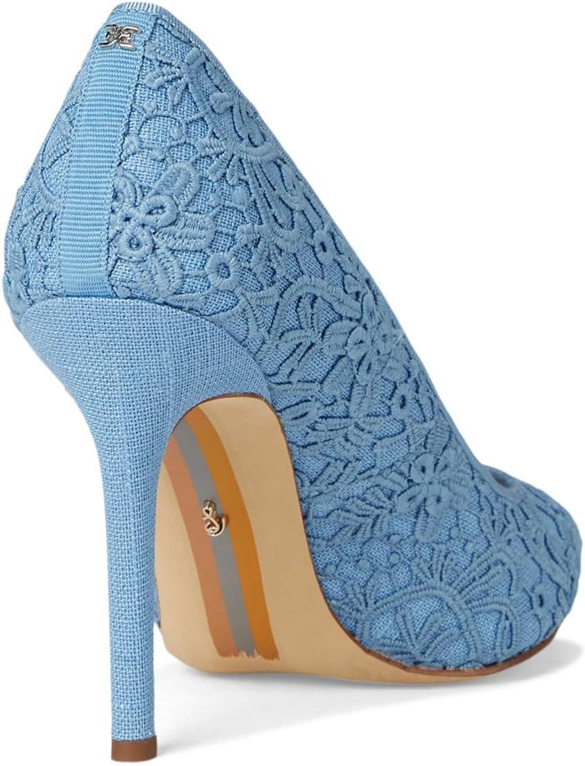 imageSam Edelman womens Hazel PumpRoyal Sky Blue Lace