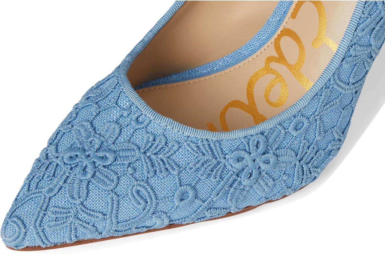 imageSam Edelman womens Hazel PumpRoyal Sky Blue Lace