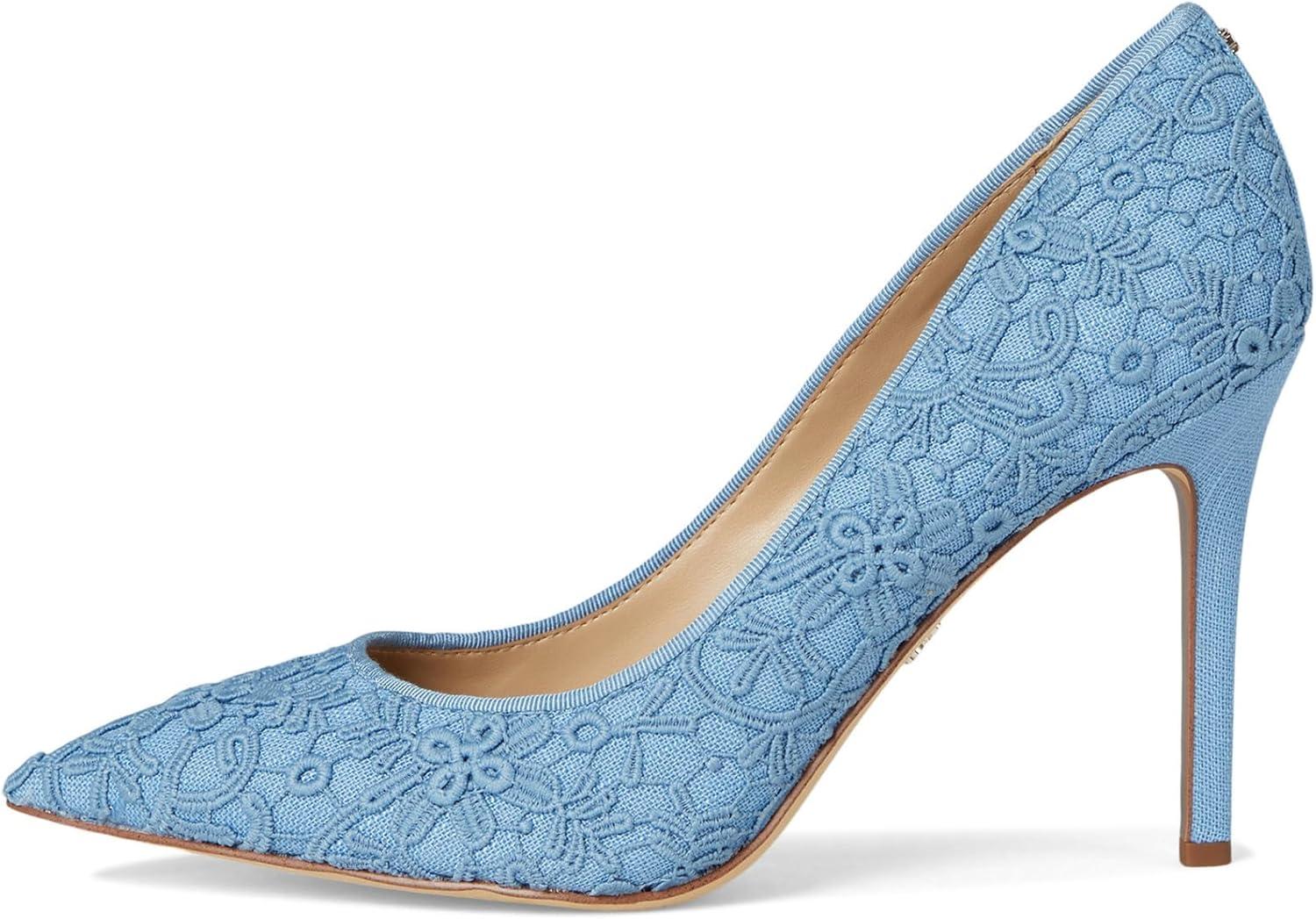 imageSam Edelman womens Hazel PumpRoyal Sky Blue Lace