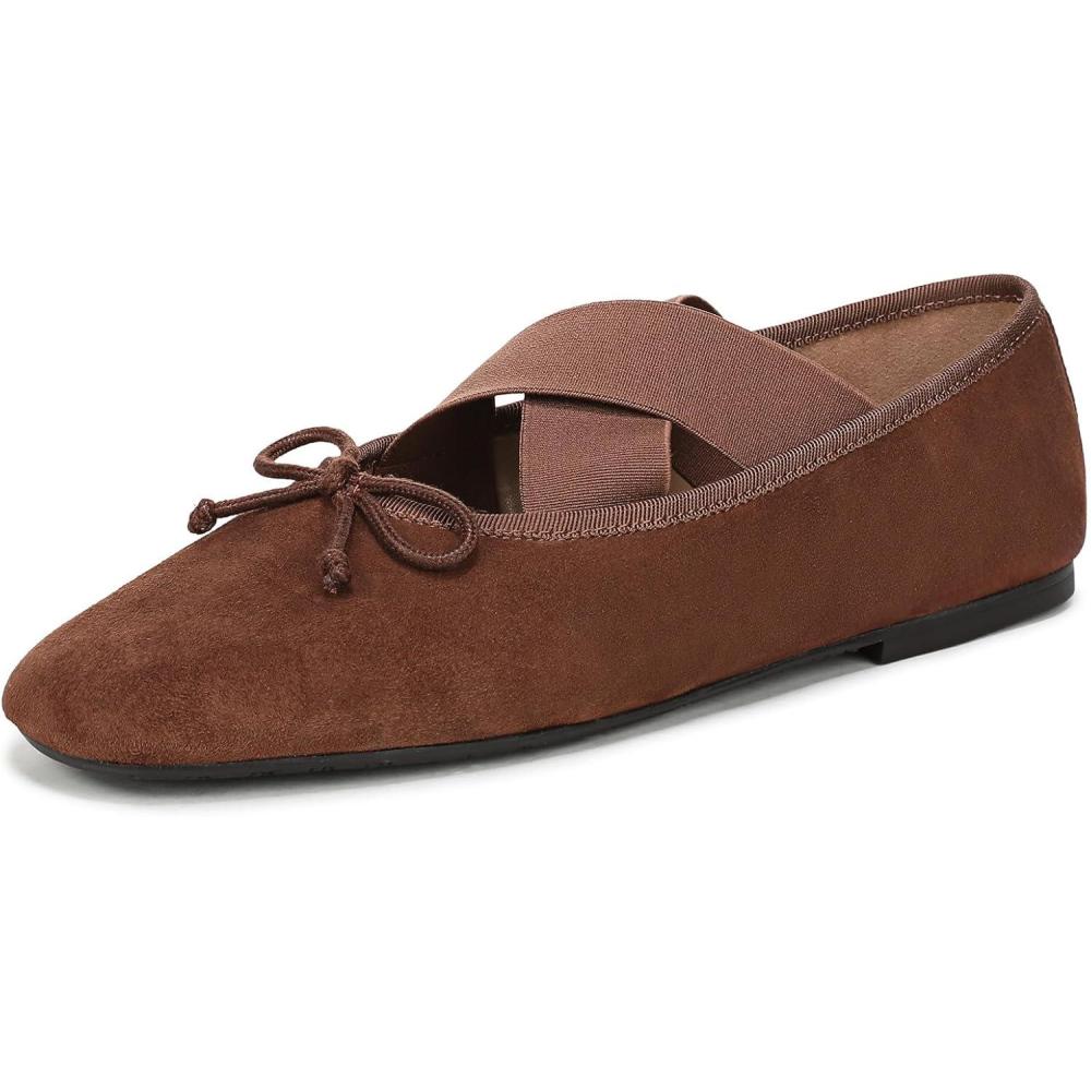 imageSam Edelman Womens Arya Ballet FlatDark Terra Toffee
