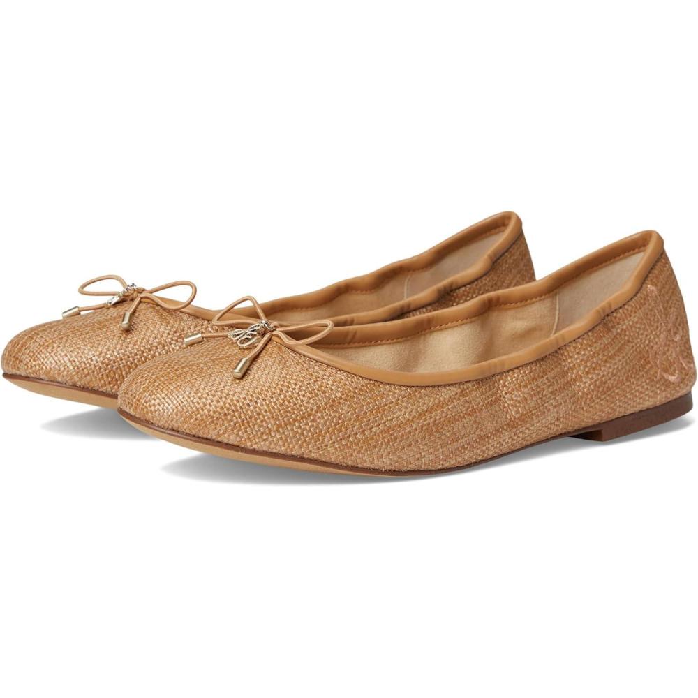 imageSam Edelman Womens Felicia Ballet FlatBuff Tan Raffia