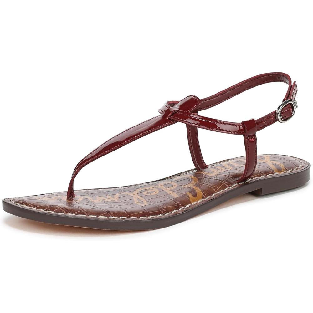 imageSam Edelman Womens Gigi Flat SandalFrench Merlot