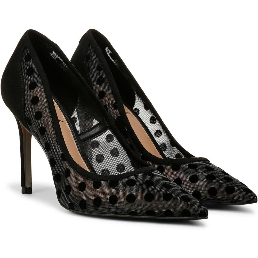 imageSam Edelman Womens Hazel Mesh PumpBlack Polka Dot
