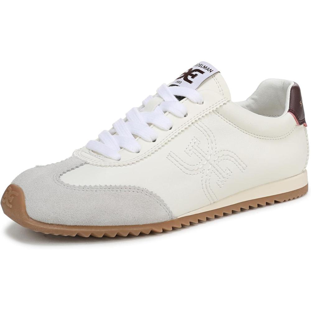 imageSam Edelman Womens Isella SneakerOptic WhitePlum Wine