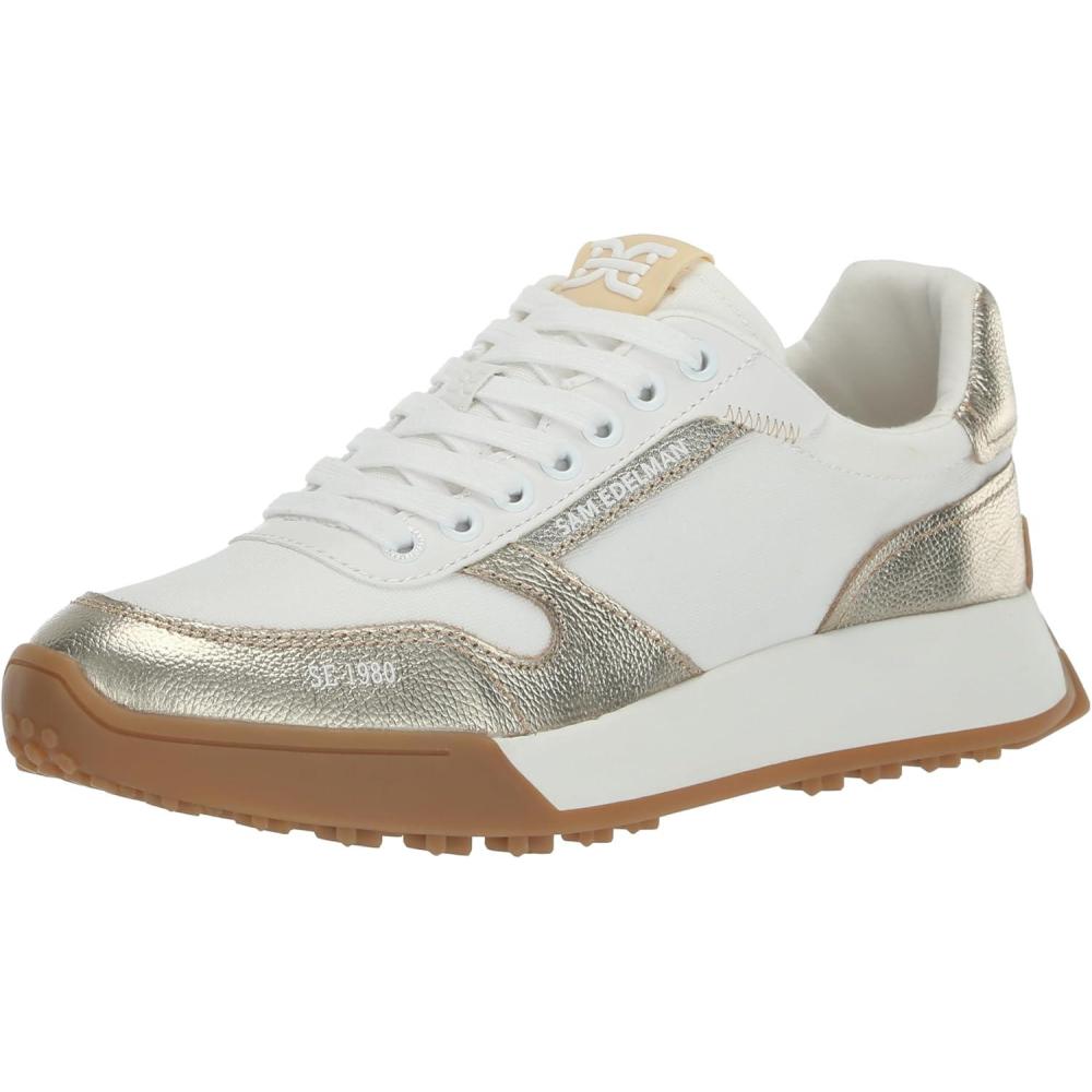 imageSam Edelman Womens Layla SneakerOff WhiteMolten Gold