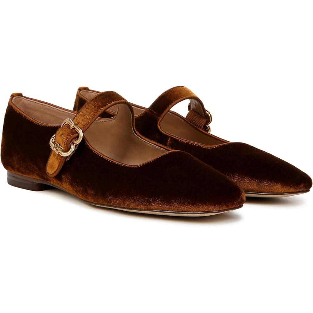 imageSam Edelman Womens Michaela Mary Jane FlatSpiced Camel