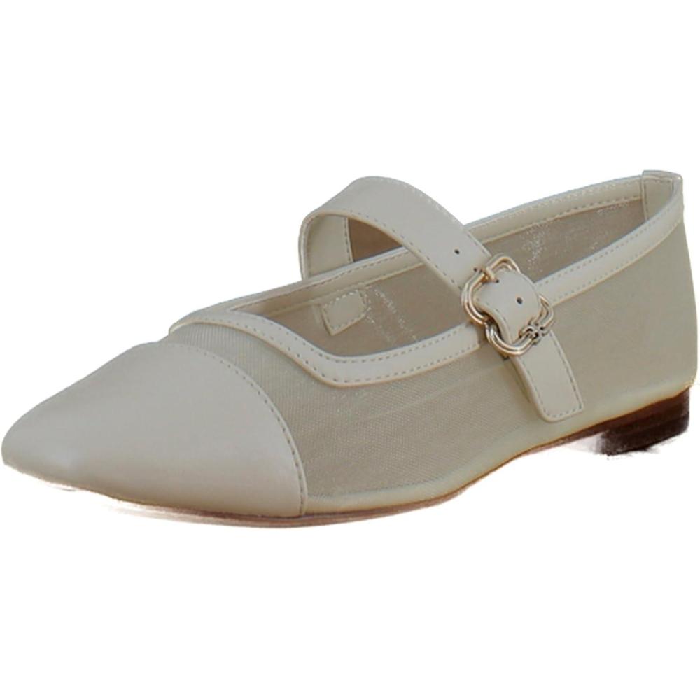imageSam Edelman Womens Miranda Mary Jane FlatModern Ivory