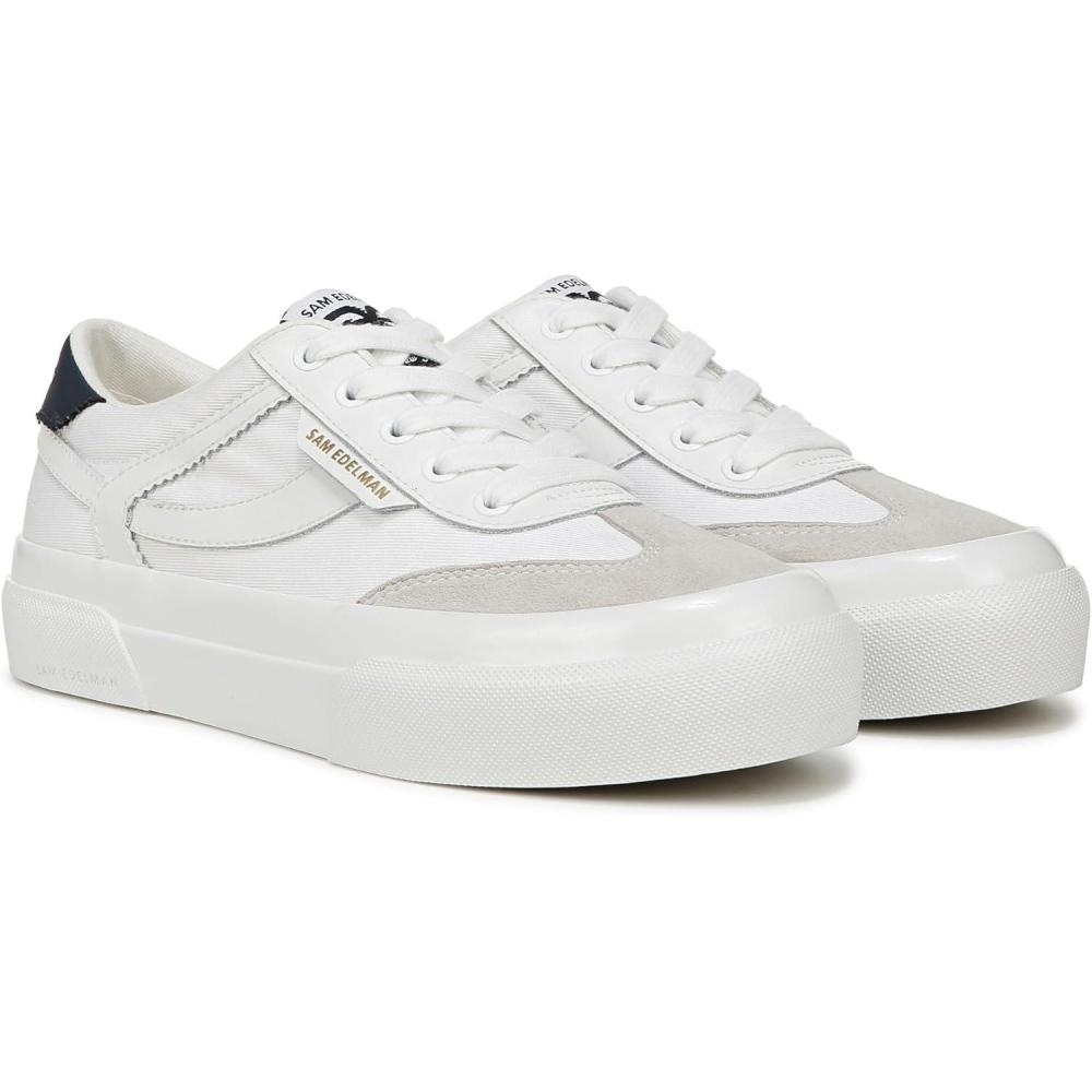 imageSam Edelman Womens Simone SneakerWhiteIce GreyAtlantic Blue