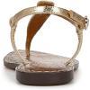 imageSam Edelman Womens Gigi Flat SandalAmber Gold