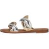 imageSam Edelman Womens Hellen Flat SandalGoldSilver