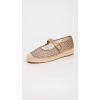 imageSam Edelman Womens Mackie Mary Jane FlatBrushed GoldCyprus Tan Net Mesh