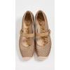 imageSam Edelman Womens Mackie Mary Jane FlatBrushed GoldCyprus Tan Net Mesh