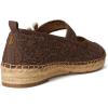 imageSam Edelman Womens Maddy Mary Jane FlatMocha Brown Lace