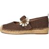 imageSam Edelman Womens Maddy Mary Jane FlatMocha Brown Lace