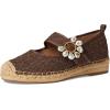 imageSam Edelman Womens Maddy Mary Jane FlatMocha Brown Lace