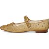 imageSam Edelman Womens Michaela Mary Jane FlatAmber Gold Glitz Mesh
