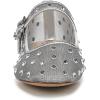 imageSam Edelman Womens Michaela Mary Jane FlatSoft Silver Glitz Mesh