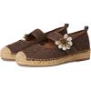 imageSam Edelman Womens Maddy Mary Jane FlatMocha Brown Lace
