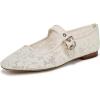 imageSam Edelman Womens Michaela Mary Jane FlatIvory Lace