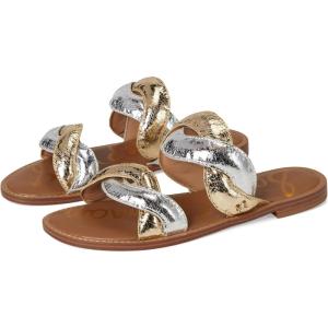 imageSam Edelman Womens Hellen Flat SandalGoldSilver