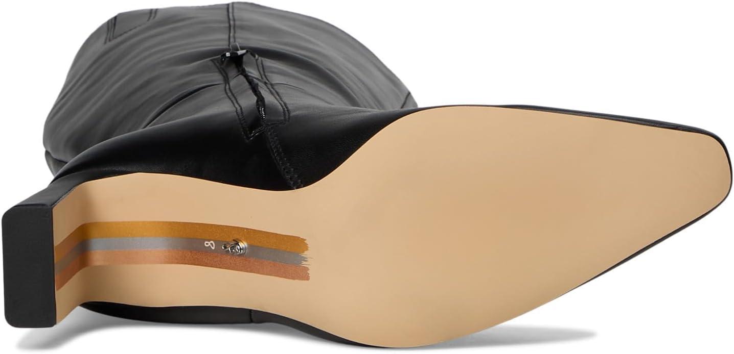 imageSam Edelman Womens Sylvia Knee High BootBlack Leather Wide Calf