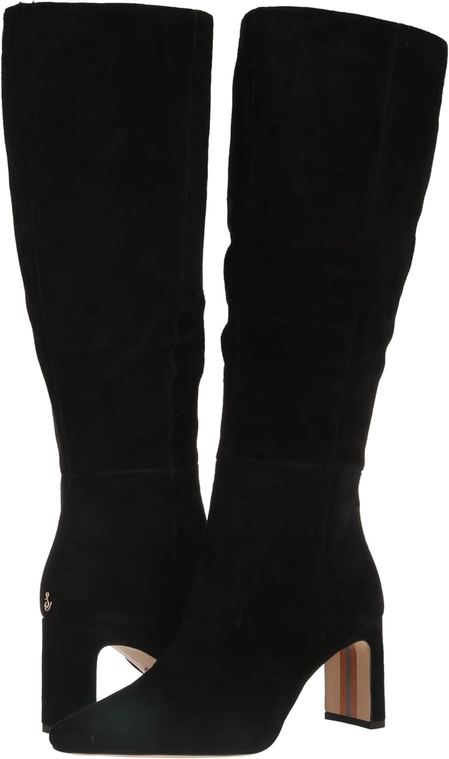 imageSam Edelman Womens Sylvia Knee High BootBlack Suede Athletic Calf