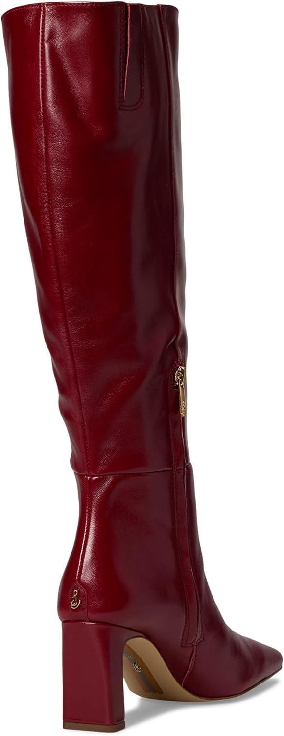imageSam Edelman Womens Sylvia Knee High BootCabernet Red Wide Calf