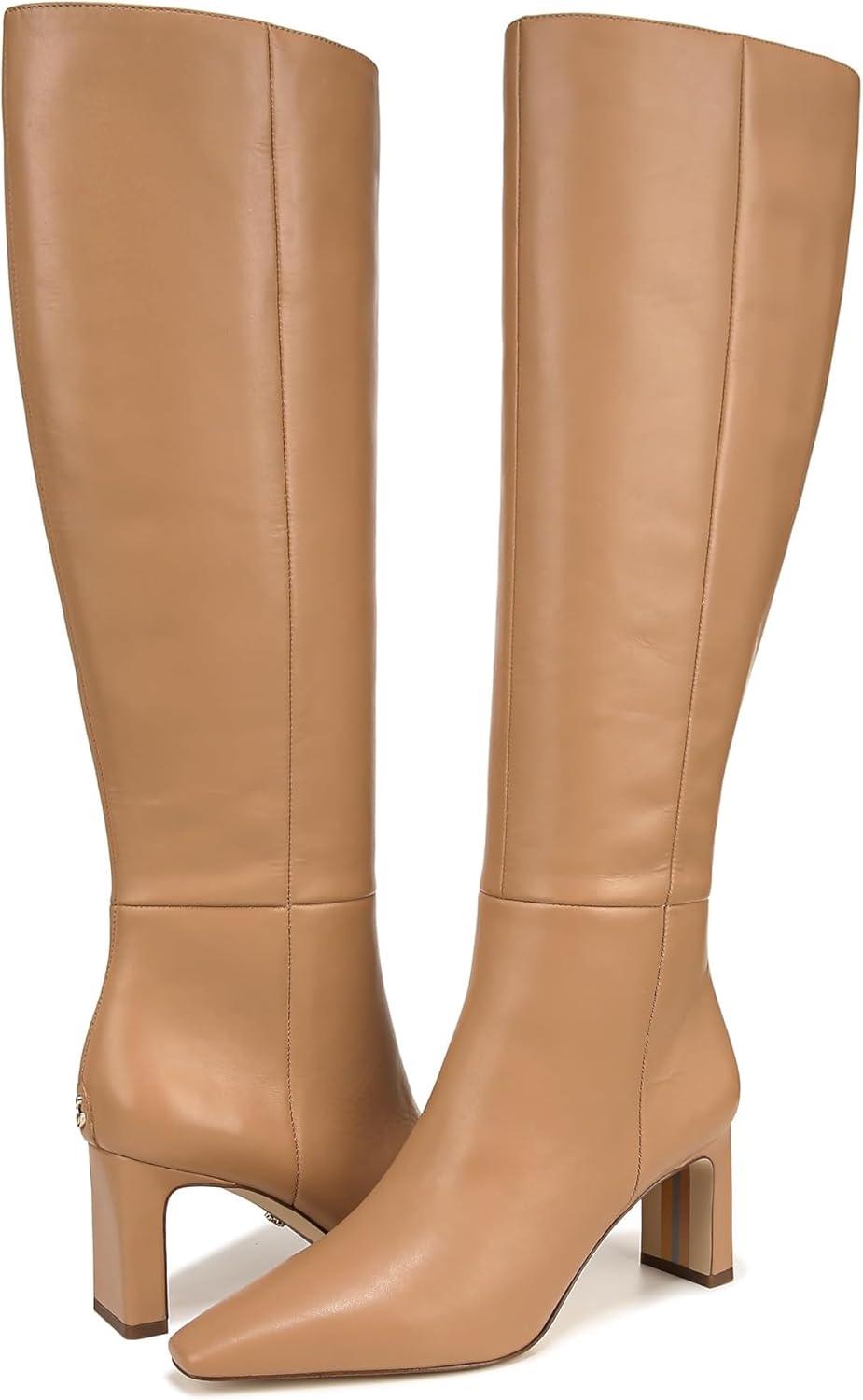 imageSam Edelman Womens Sylvia Knee High BootLuxe Tan Wide Calf