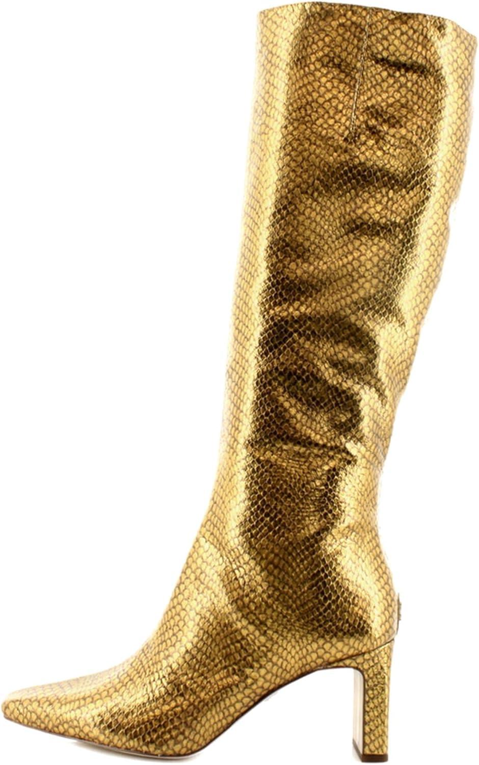 imageSam Edelman Womens Sylvia Knee High BootMedallion Gold Snake