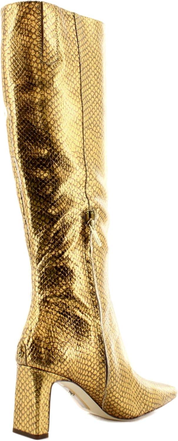imageSam Edelman Womens Sylvia Knee High BootMedallion Gold Snake